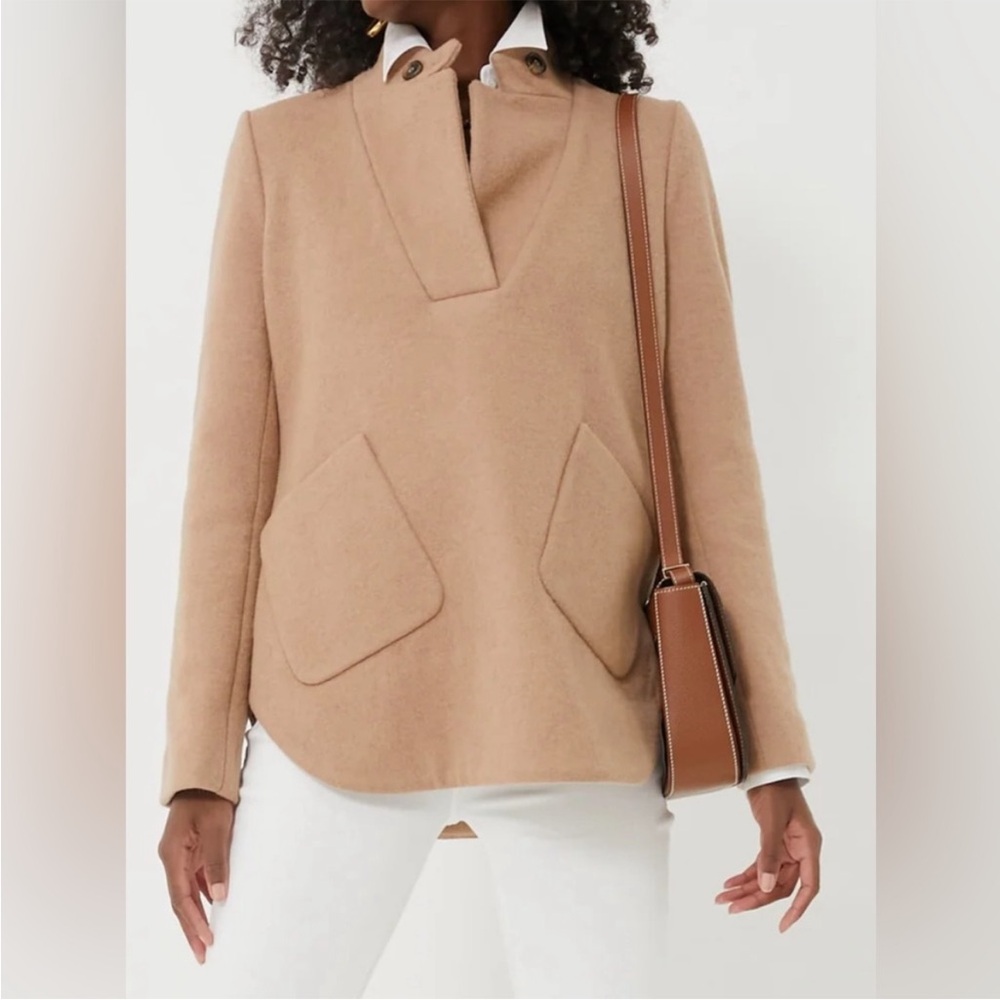 Tuckernuck Camel Emerson Wool Blend Equestrian Popover Jacket Size XXS, NWT - Picture 3 of 13
